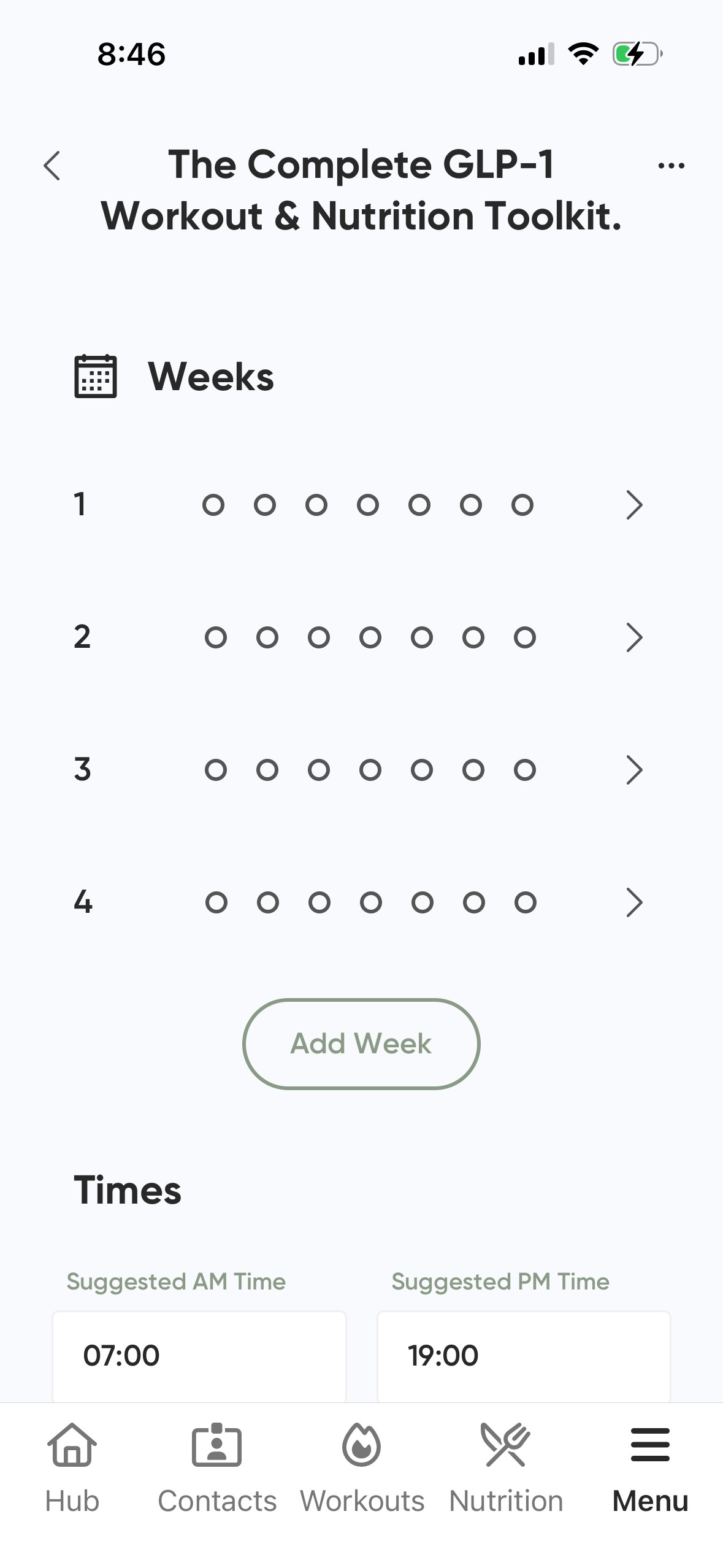 WRK App - Sarcopenia Shield Workout