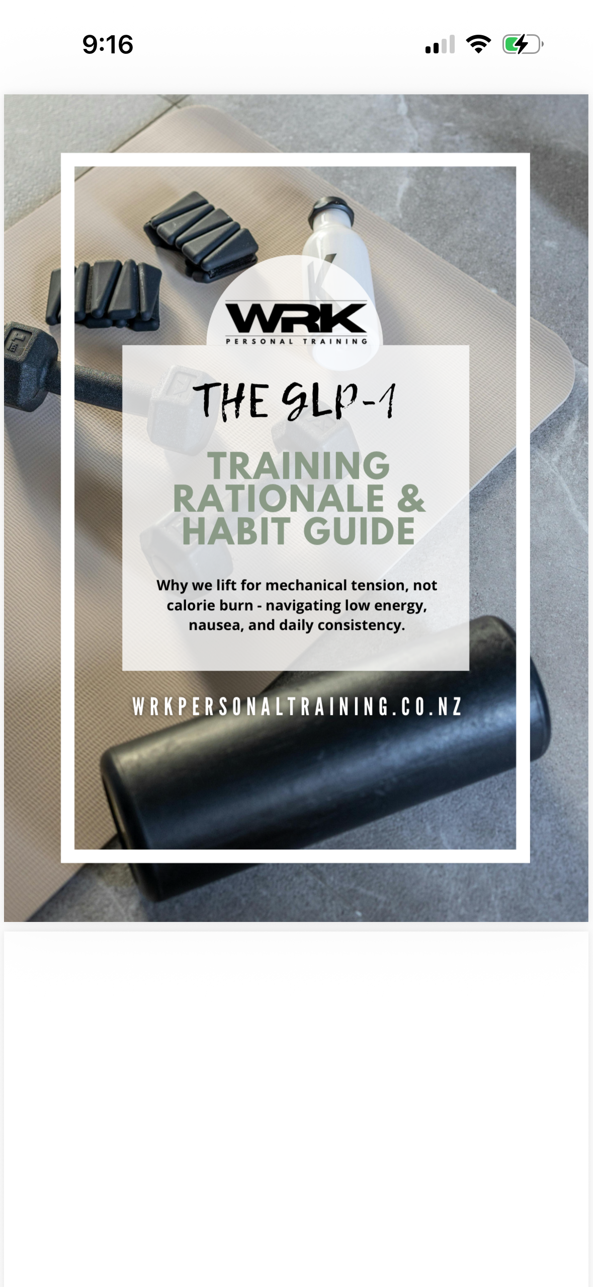 WRK App - Daily Habit Checklist